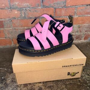 Dr. Martens Blaire Athena platform sandal Fondant Pink Size 9 31806446 NEW